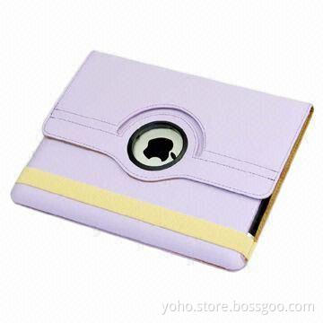 Light Purple 360 Degrees Case for iPad 2 and iPad 3, Supports Auto-on/Off Feature